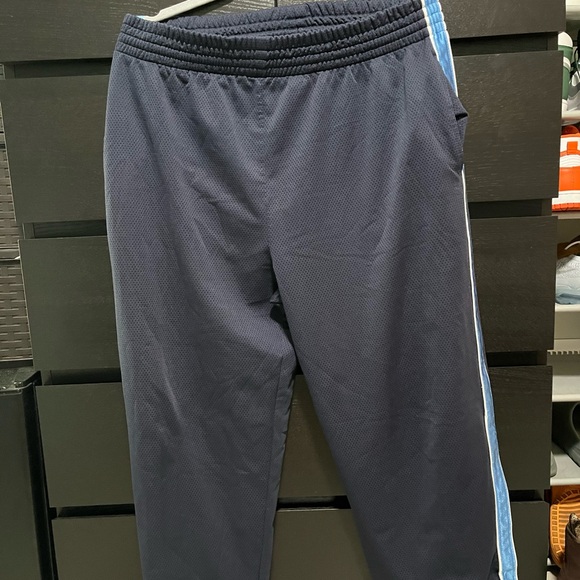 Vintage Navy Track Pants with Blue Stripe - Picture 1 of 3